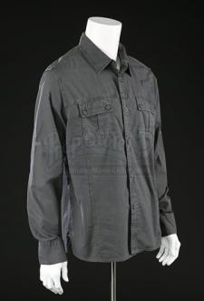 S6 E06: JUST LET GO - Harry Morgan’s (James Remar) Charcoal Grey Button-Up Shirt