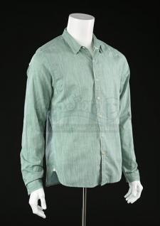 S8 E02: EVERY SILVER LINING… - Dexter Morgan’s (Michael C. Hall) Light Green Button-Up Shirt