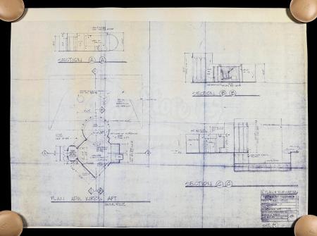 Star Trek III: The Search for Spock: Captain Kirk's Interior Apartment Blueprint