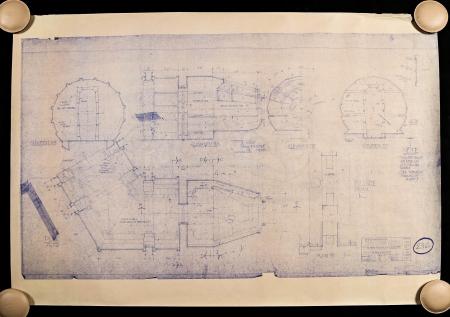 Star Wars - Ep IV - A New Hope: Millennium Falcon Interior Cockpit Plans and Elevations Blueprint