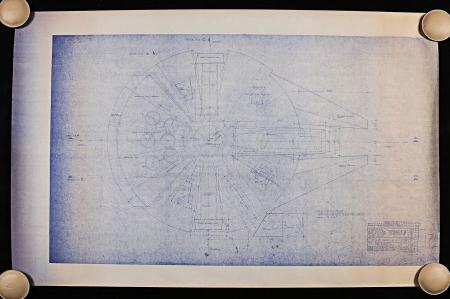 Star Wars - Ep V - The Empire Strikes Back: Millennium Falcon Plan of Topside Blueprint