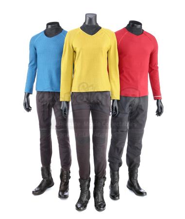 STAR TREK (2009) and STAR TREK INTO DARKNESS (2013) - Set of Three Men's Enterprise Uniforms