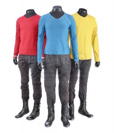 STAR TREK (2009) and STAR TREK INTO DARKNESS (2013) - Set of Three Men's Enterprise Uniforms