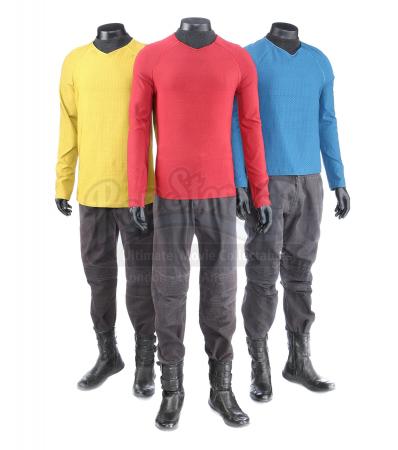 STAR TREK (2009) and STAR TREK INTO DARKNESS (2013) - Set of Three Men's Enterprise Uniforms