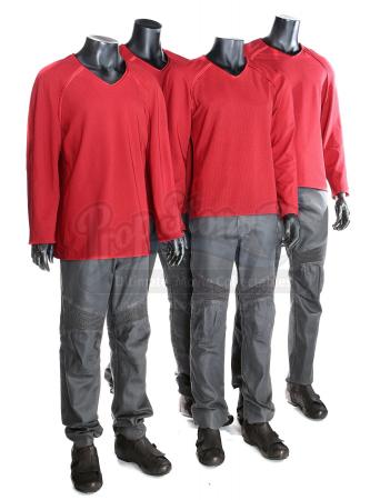 STAR TREK INTO DARKNESS (2013) - Set of Four Men's Enterprise Operations Uniforms