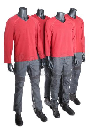 STAR TREK INTO DARKNESS (2013) - Set of Four Men's Enterprise Operations Uniforms