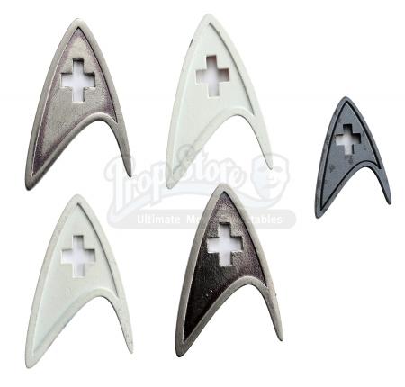 STAR TREK (2009) - Set of Prototype Starfleet Medical Division Insignias