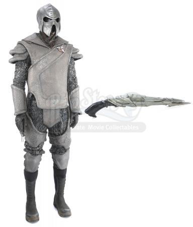 STAR TREK INTO DARKNESS (2013) - Klingon Guard Uniform with Helmet, Full-Length Disruptor and Disruptor