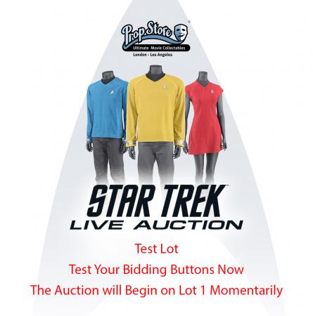 STAR TREK LIVE AUCTION - Test Lot - Test Your Bidding Button