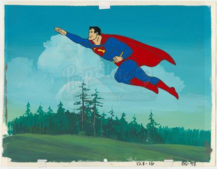 CHALLENGE OF THE SUPERFRIENDS - Superman Animation Cel