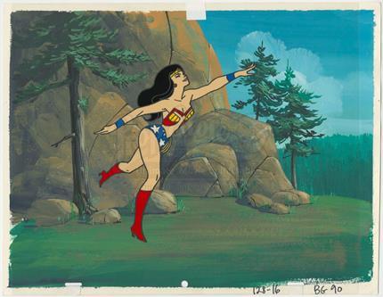 CHALLENGE OF THE SUPERFRIENDS - Wonder Woman Animation Cel