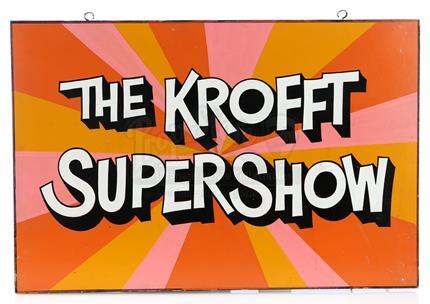 THE KROFFT SUPERSHOW (1976 - 1978) - Hand-Painted 'The Krofft Supershow' Production Office Sign