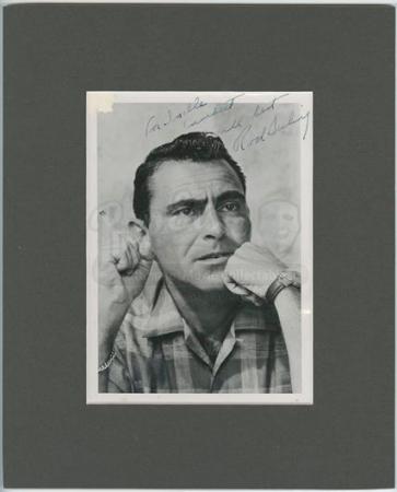 THE TWILIGHT ZONE (1959 - 1964) - Rod Serling Autographed Photograph