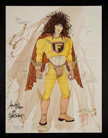 1992 MTV VIDEO MUSIC AWARDS - Fartman Hand-Drawn Costume Sketch From MTV Awards