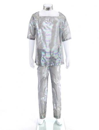 STAR TREK: THE ORIGINAL SERIES (1966 - 1969) - Ekor’s (Erik Holland) Iridescent Silver Lamé Costume