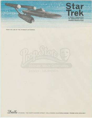 STAR TREK: THE ORIGINAL SERIES (1966 - 1969) - 'Star Trek' Letterhead and Collateral