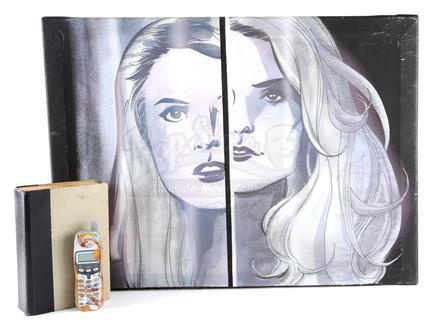 HEROES (2006 - 2010) - Isaac Mendez's (Santiago Cabrera) Props and Precognitive Painting Of Niki and Jessica Sanders