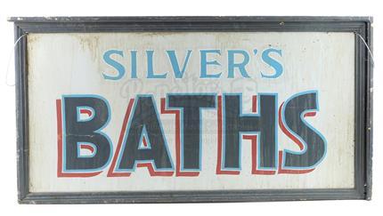 BOARDWALK EMPIRE (2010 - 2014) - Silver's Baths Double-Sided Exterior Sign