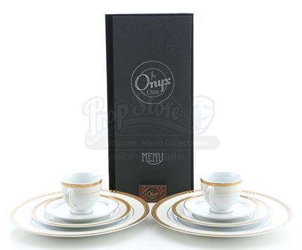 BOARDWALK EMPIRE (2010 - 2014) - Onyx Club Menu, Matchbox and White China Place Setting