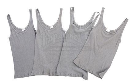 Four Major (Scarlett Johansson) Gray Tank Tops